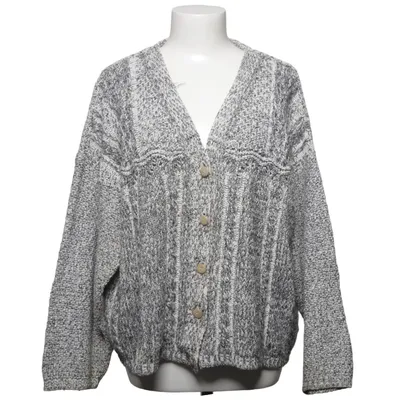 Strickjacke (Grau, Weiß) von Company Acryl, Baumwolle