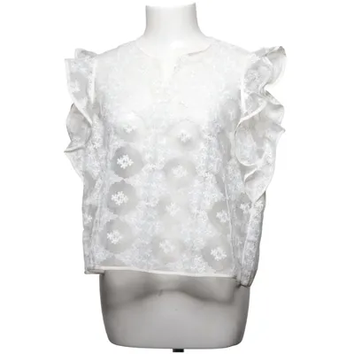 Blus (Vit) från Sandro Polyester, Silke