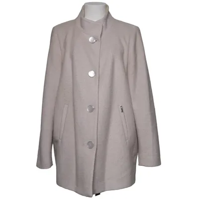 Manteau (Beige) de Dana Polyamide, Polyester, Laine