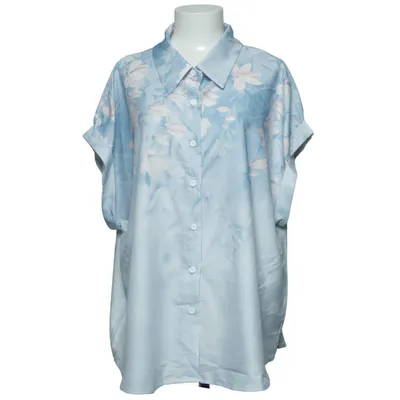 Short sleeve shirt (Blue, Pink, White) from Shein Curve