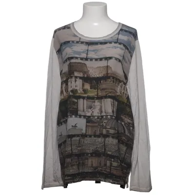 T-shirt à manches longues (Beige, Multicolore) de Margittes Élasthane, Modal, Polyester, Soie, Viscose