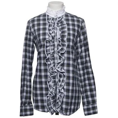 Shirt (Blue, White, Multicolored) from Aglini Cotton