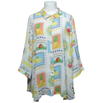 Blouse (Blanc, Multicolore) de Rose+Olive Polyester