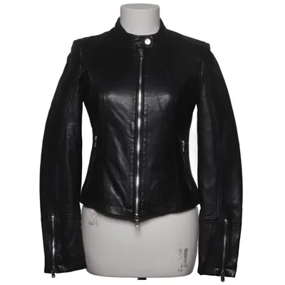 Leather jacket (Black) from Freaky Nation Cotton, Leather, Polyester