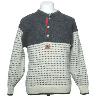 Lusekofte (Gray, White) from Janus Viscose, Wool