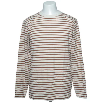 T-shirt à manches longues (Marron, Blanc) de Cottonfield