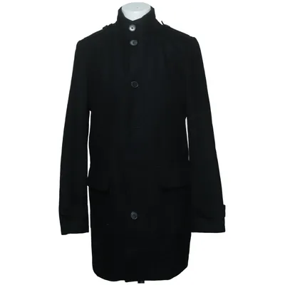 Coat (Black) from Return Polyamide, Polyester, Wool
