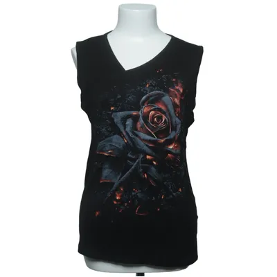 Top (Black, Multicolored) from Spiraldirect Elastane, Viscose