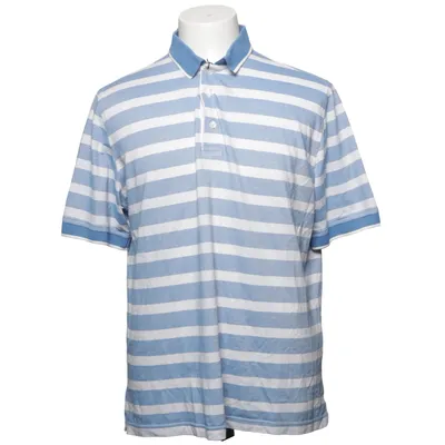 Poloshirt (Blau, Weiß) von Bader Baumwolle, Polyester
