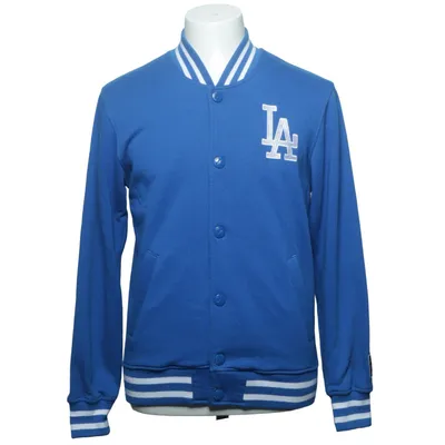 Veste universitaire (Bleu, Blanc) de Majestic Athletic Coton, Polyester