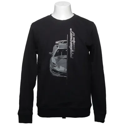 Collegetröja (Svart) från Automobili Lamborghini Bomull