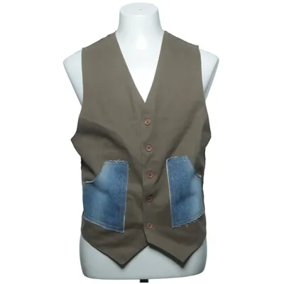 Outer vest (Brown, Blue, Multicolored) from Vailent Cotton, Polyester