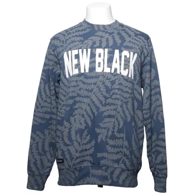 Sweatshirt (Bleu, Gris) de New Black Coton, Polyester