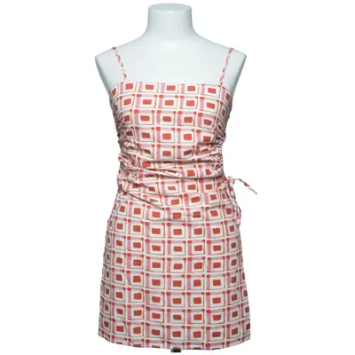 Jurk (Wit, Rood, Roze) van Zara Katoen