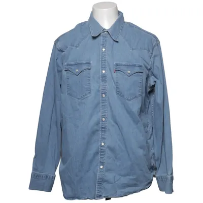 Denim blouse (Blauw) van Levi Strauss & Co Katoen, Elastaan, Lyocell, Polyester