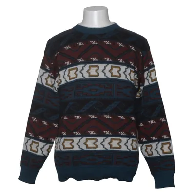 Sweater (Blue, Brown, Multicolored) from New Fast Acrylic, Wool