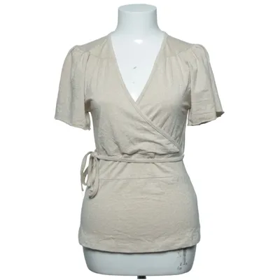Wrap top (Beige) from Limited Edition KappAhl Elastane, Metallic fiber, Viscose