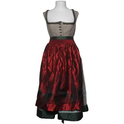 Dirndl (Rouge, Vert, Blanc) de Edel Heiss Coton, Lin, Polyamide, Polyester