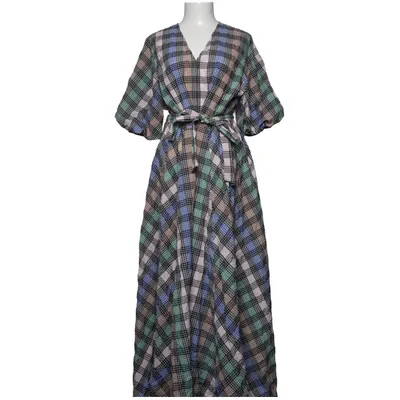 Maxi jurk (Vencer) van Munthe Organisch katoen, Polyamide, Gerecycled polyester