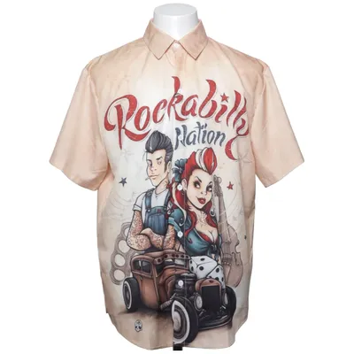 Kortärmad skjorta (Beige, Flerfärgad) från Glinder