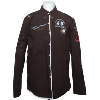 Shirt (Bruin) van La Martina Katoen