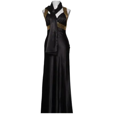 Avondjurk (Zwart, Goud) van Lenovia Polyester