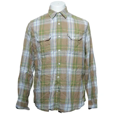 Flannel skjorte (Grøn, Brun, Flerfarvet) fra Identity