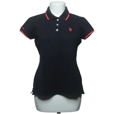 Poloshirt (Zwart, Rood) van U.S. Polo Assn. Katoen, Elastaan