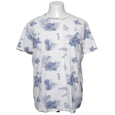T-shirt (Weiß, Blau) von Jack & Jones Originals Baumwolle