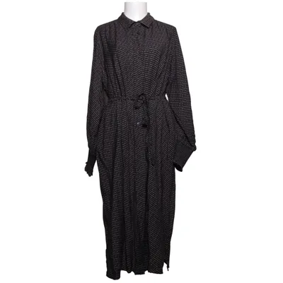 Skjortklänning (Svart, Vit) från Leveté Room Polyamid, Viskos