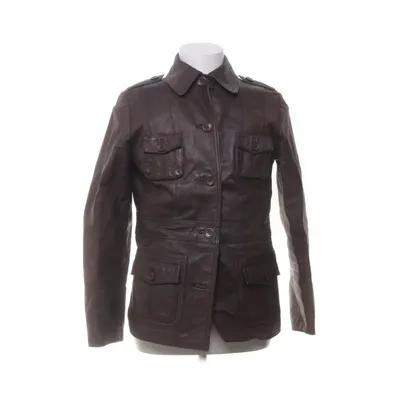 Leather jacket (Brown) from David Moore Cotton, Polyester, Leather