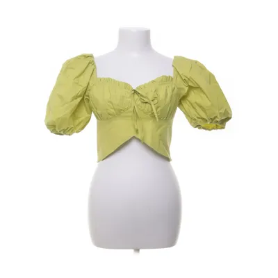 Crop top (Geel) van Fashion Nova Katoen, Elastaan