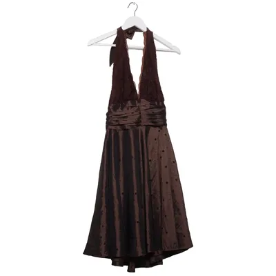 Halterneck dress (Brown) from Faust Polyester