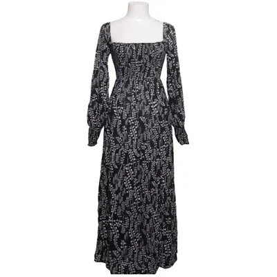 Robe longue (Noir, Blanc) de Rixo Soie, Viscose
