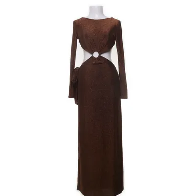 Avondjurk (Bruin, Goud) van Meshki Elastaan, Nylon, Polyester