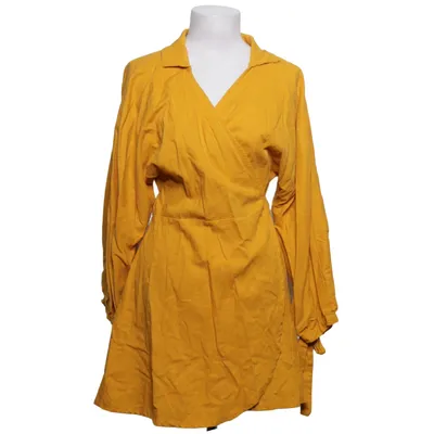 Wikkeljurk (Geel) van Mint Vanilla Katoen, Linnen, Viscose