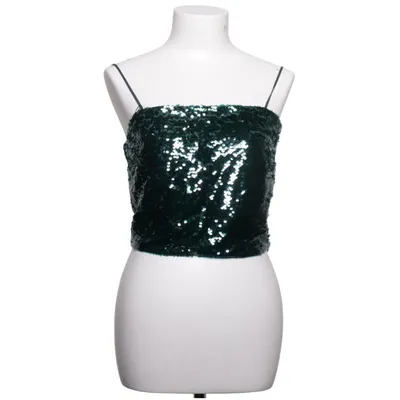 Crop top (Grön) från Lindex Elastan, Polyester