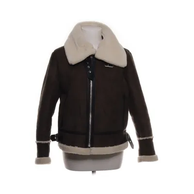 Shearlingjacka (Grön, Beige) från Bik Bok Polyester