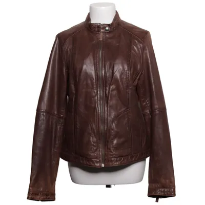 Veste en cuir (Marron) de Marc O'Polo Coton, Cuir, Polyester