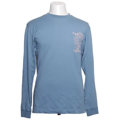 T-shirt à manches longues (Bleu) de Crooked Tongues Coton