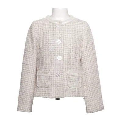 Blazer (Blanc, Beige) de Benetton Class Acétate, Acrylique, Coton, Polyester, Viscose, Laine