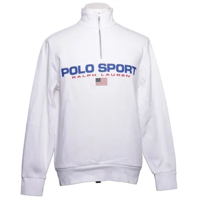 Sweatshirt (Hvid) fra Polo Sport Ralph Lauren Bomuld, Genanvendt polyester