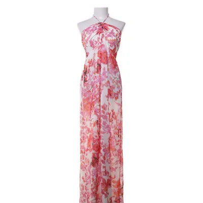 Långklänning (Vit, Flerfärgad) från Séraphine Polyester, Viskos