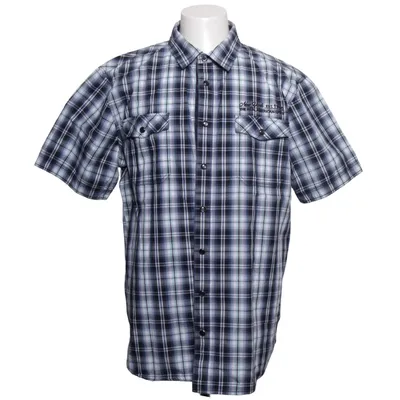 Short sleeve shirt (Blue, White) from Man's World Cotton