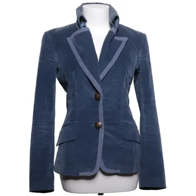 Blazer (Blauw, Meerkleurig) van Dolce & Gabbana Katoen, Elastaan, Zijde