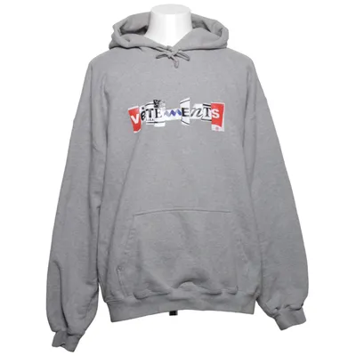 Hoodie (Gray) from Vetements Cotton, Polyester
