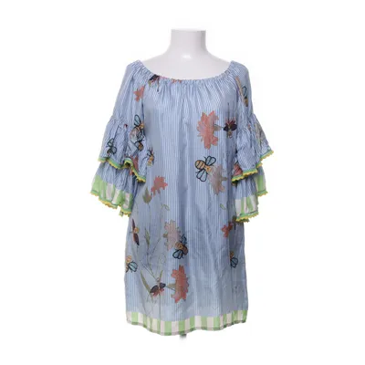 Dress (White, Multicolored) from Mucho Gusto Silk