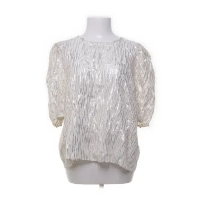 Top (Hvid, Guld, Sølv) fra Holly & Whyte by Lindex Metallfiber, Viscose