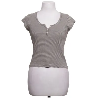 T-shirt (Marron, Blanc) de Brandy Melville Coton