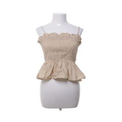 Peplumbluse (Beige) fra H&M Trend Bomuld